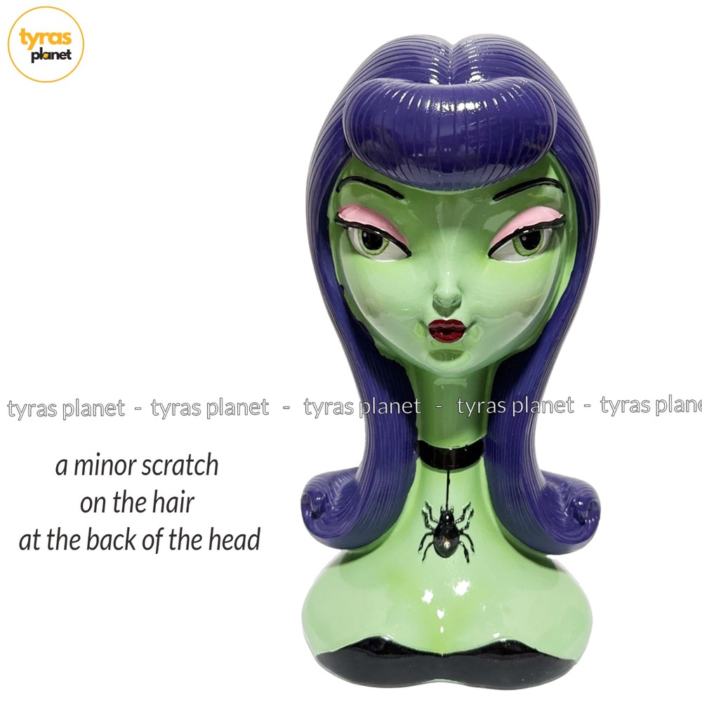 Bella Lux Halloween Bust Wicked Witch Bride Dracula Seductress LED Lighted Decor
